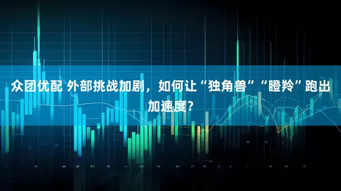 众团优配 外部挑战加剧，如何让“独角兽”“瞪羚”跑出加速度？